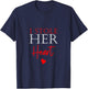 I Stole Her Heart So I Stole His Last Name Matching Couples T-Shirt - T-Shirt | Navy