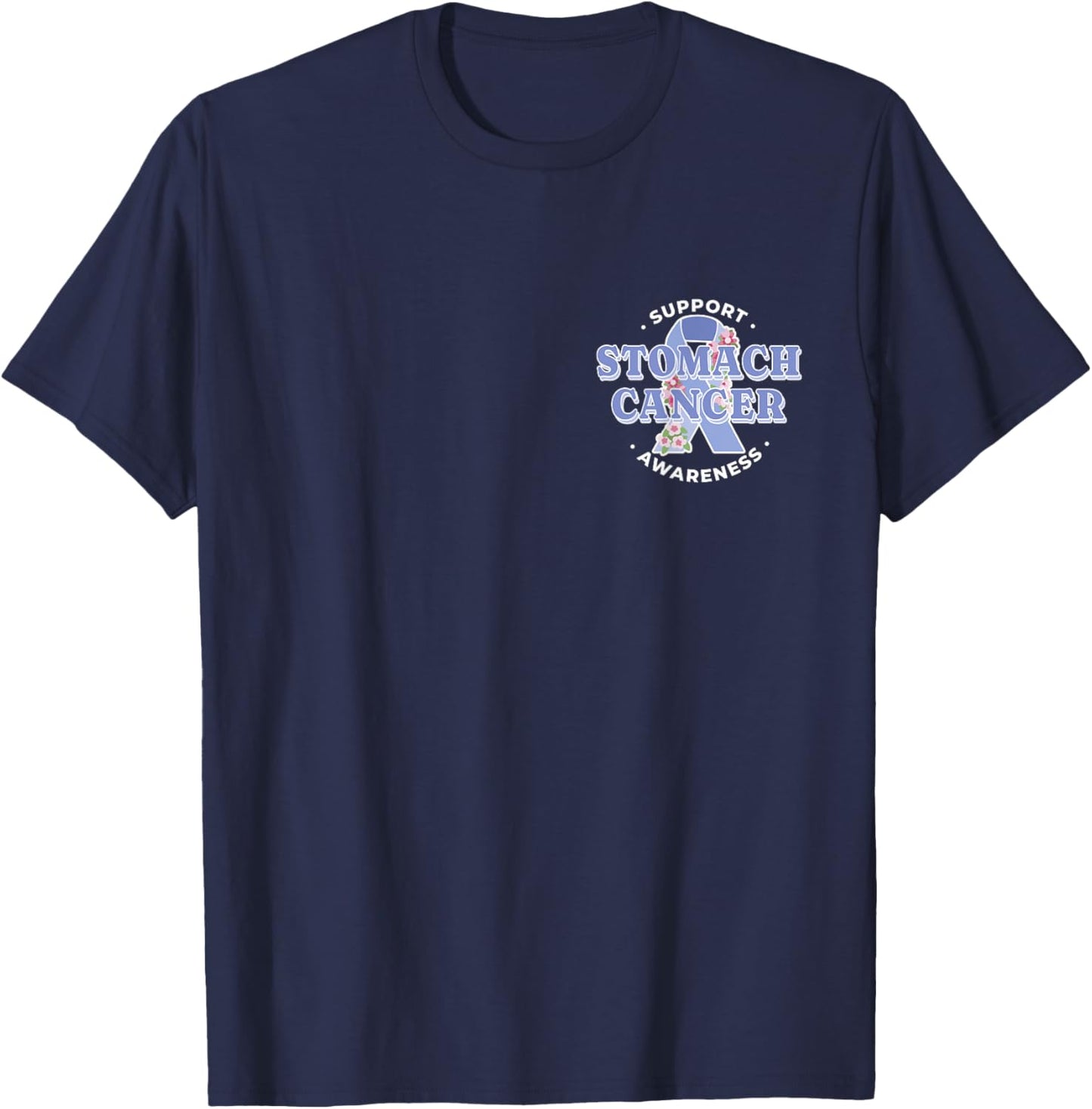 Show Your Support: Stomach Cancer Awareness T-Shirt - T-Shirt | Navy