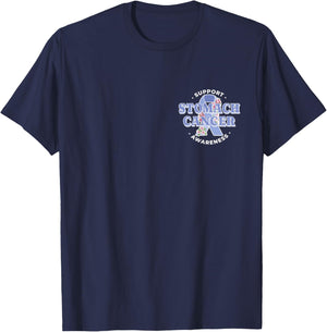 Show Your Support: Stomach Cancer Awareness T-Shirt - T-Shirt | Navy
