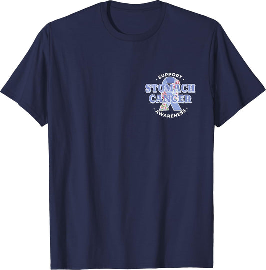 Show Your Support: Stomach Cancer Awareness T-Shirt - T-Shirt | Navy