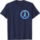 Diabetes Awareness Month Blue Love Ribbon Support T1D T2D T-Shirt - T-Shirt | Navy