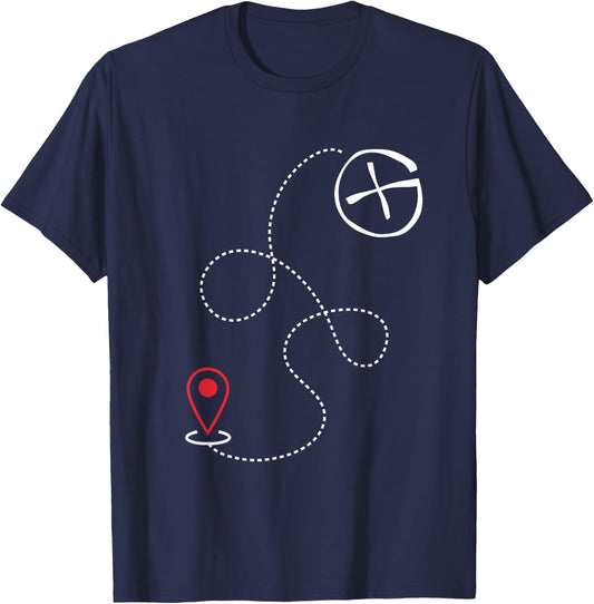 Funny Geocacher I Nerdy Outdoors I Geocaching T-Shirt - T-Shirt | Navy