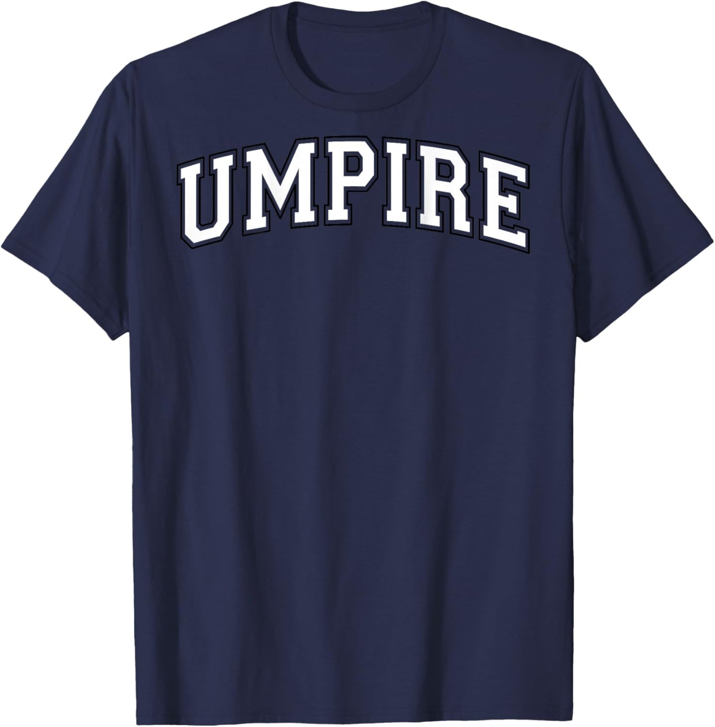 Umpire Baseball Softball Vintage White Black on the back T-Shirt - T-Shirt | Navy