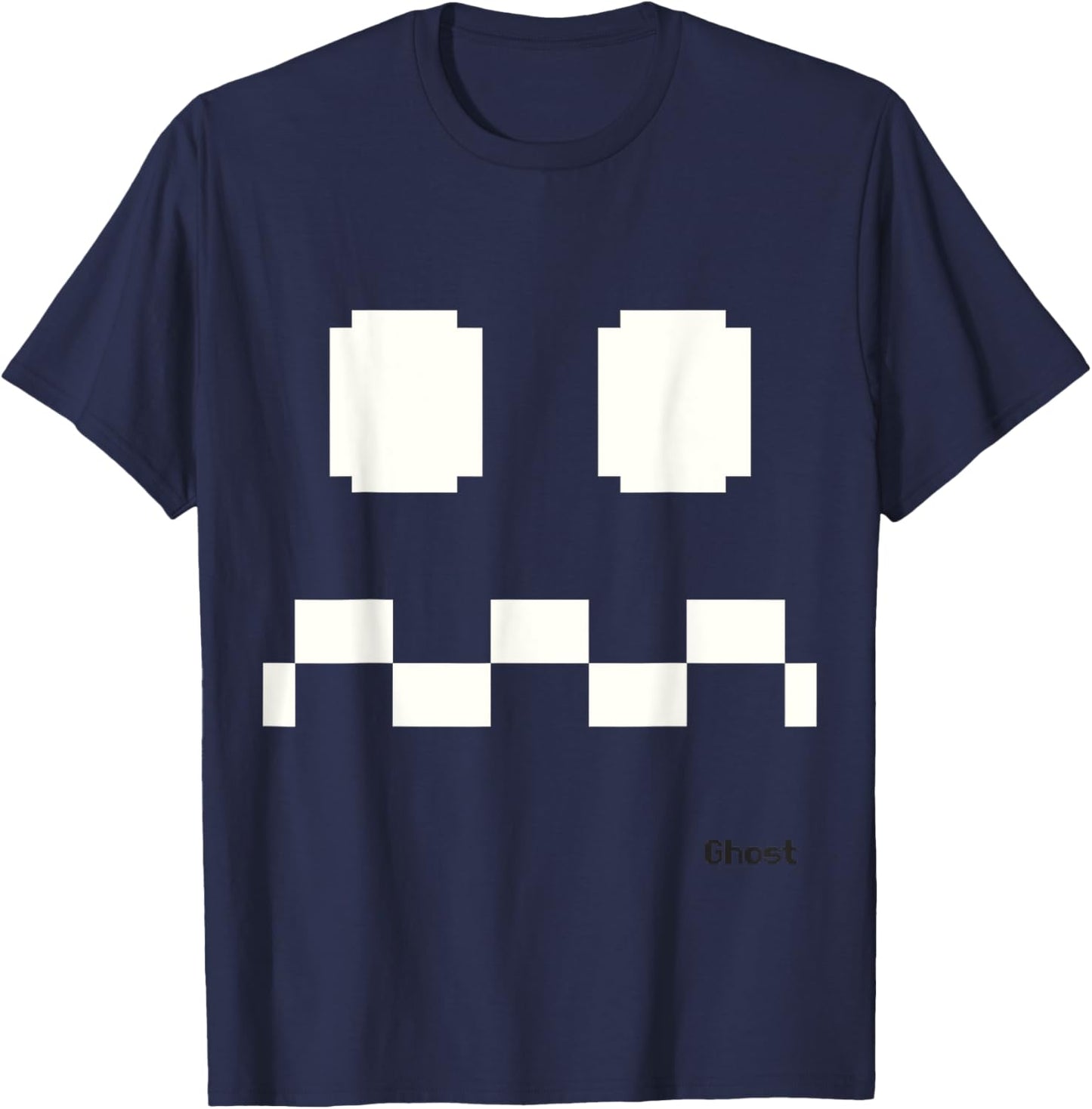 Retro Arcade Group Costume, Blue Ghost, Halloween Group Idea T-Shirt - T-Shirt | Navy