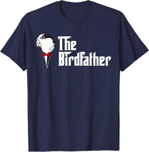 The Birdfather | Funny Bird's Dad Lover T-Shirt - T-Shirt | Navy