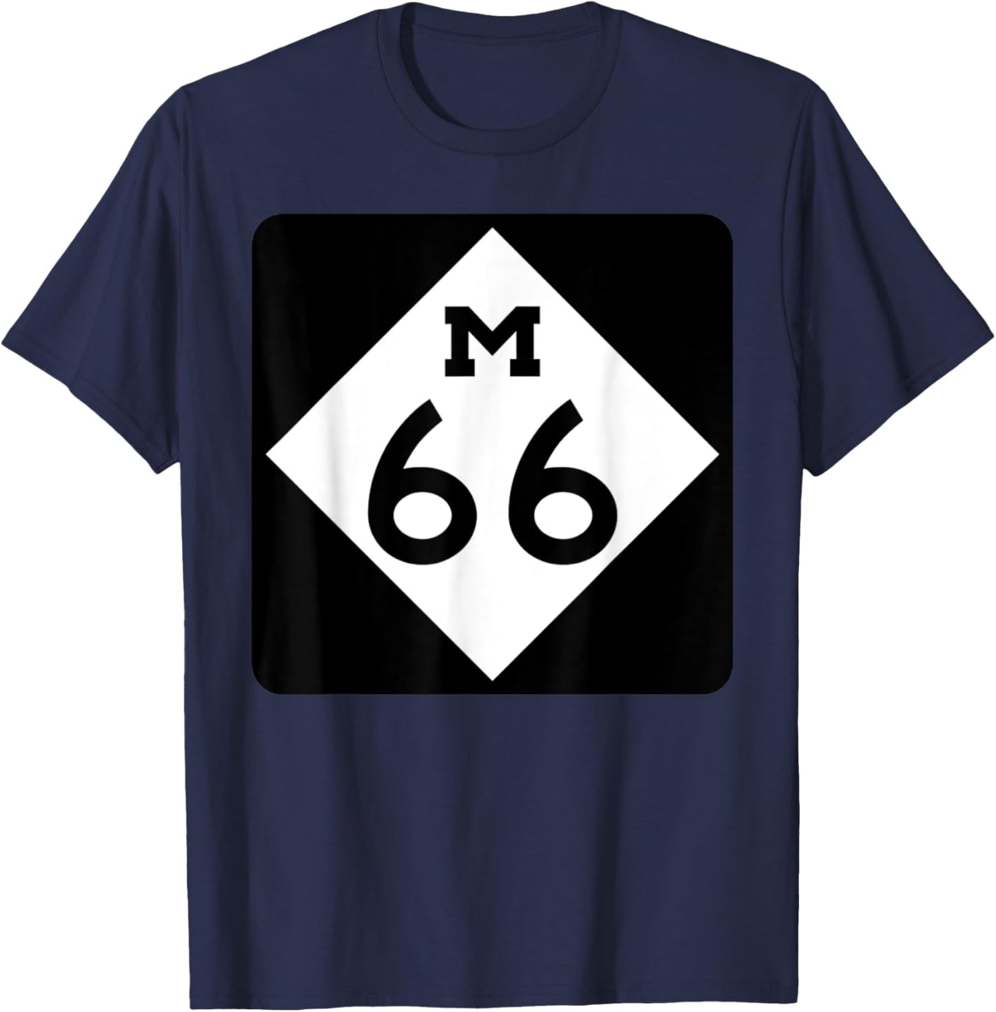 M66 Michigan Nature Lovers NOrthern Michigan UP T-Shirt - T-Shirt | Navy