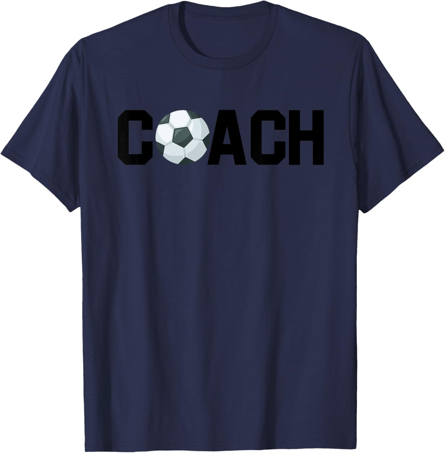 Soccer Coach Funny Football Trainer Baller Field Game Outfit T-Shirt - T-Shirt | Navy
