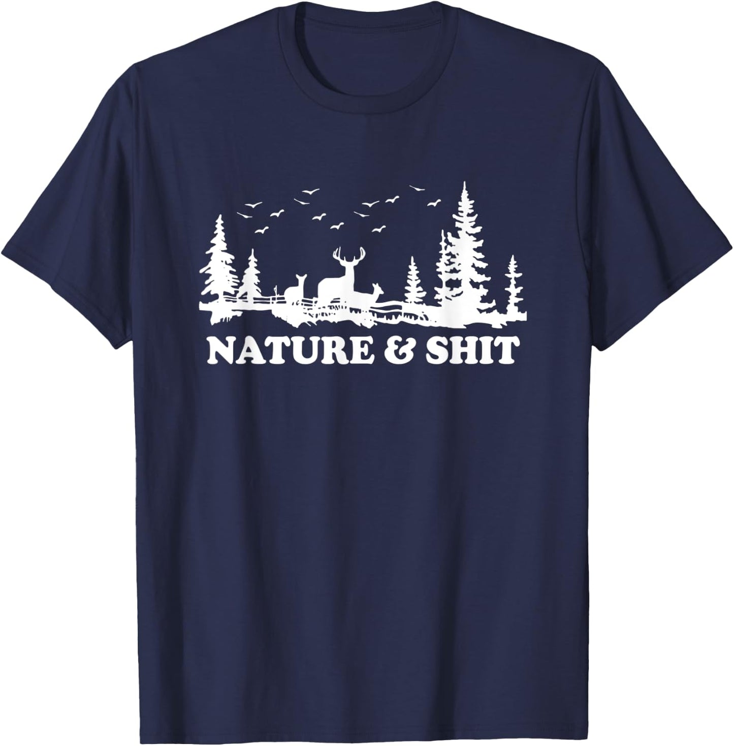 Nature & Shit T-Shirt - T-Shirt | Navy