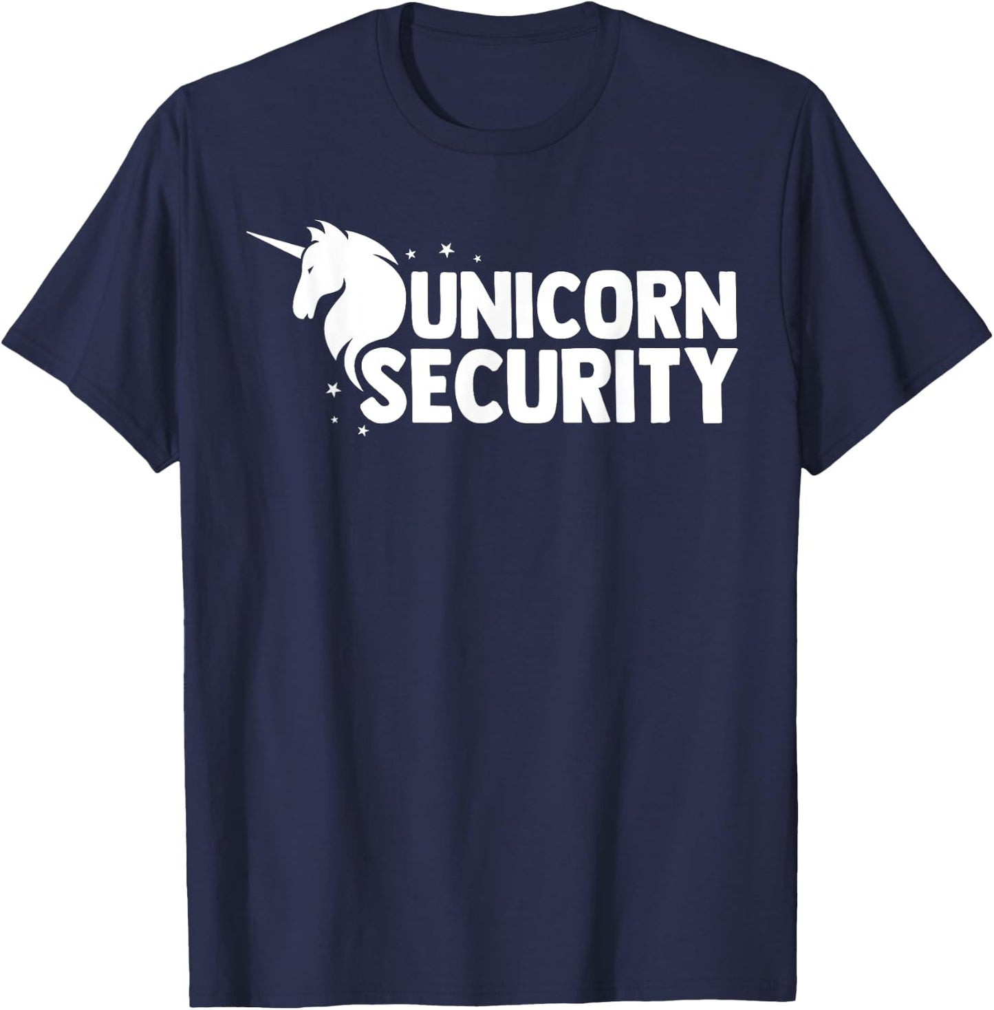 Unicorn Security Squad Symbol Funny Dad Brother Gift T-Shirt - T-Shirt | Navy