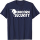 Unicorn Security Squad Symbol Funny Dad Brother Gift T-Shirt - T-Shirt | Navy