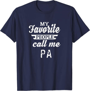 My Favorite People Call Me Pa Grandpa T-Shirt - T-Shirt | Navy