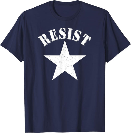 Revolution Shirt Retro 70's Vintage Political Protest T-Shirt - T-Shirt | Navy