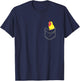 Pocket Yellow Lovebird Cute Peach Faced Lovebird Birb memes T-Shirt - T-Shirt | Navy