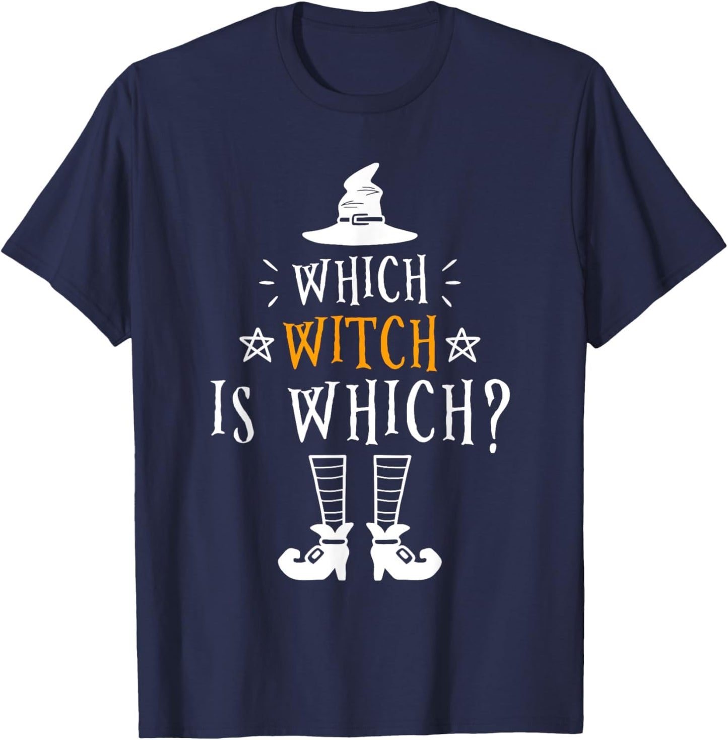 Funny Which Witch Is Which Halloween Grammar Teacher Costume T-Shirt - T-Shirt | Navy