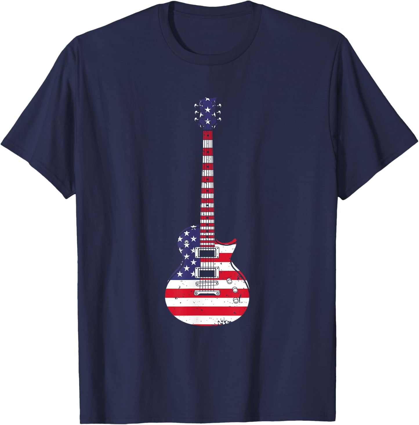 Cool Guitar Women Musician Electric Guitarist Music T-Shirt - T-Shirt | Navy