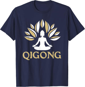 Qi Gong Clothing for Meditation Training T-Shirt - T-Shirt | Navy