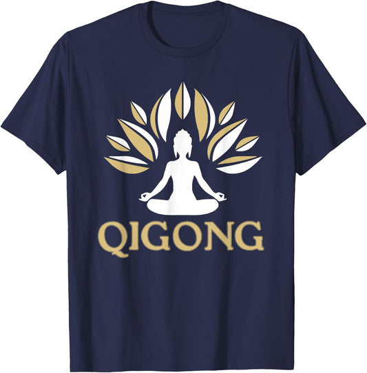 Qi Gong Clothing for Meditation Training T-Shirt - T-Shirt | Navy