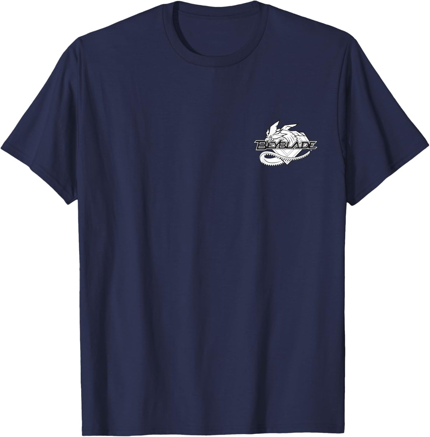 Beyblade Draciel Monochrome T-Shirt - T-Shirt | Navy