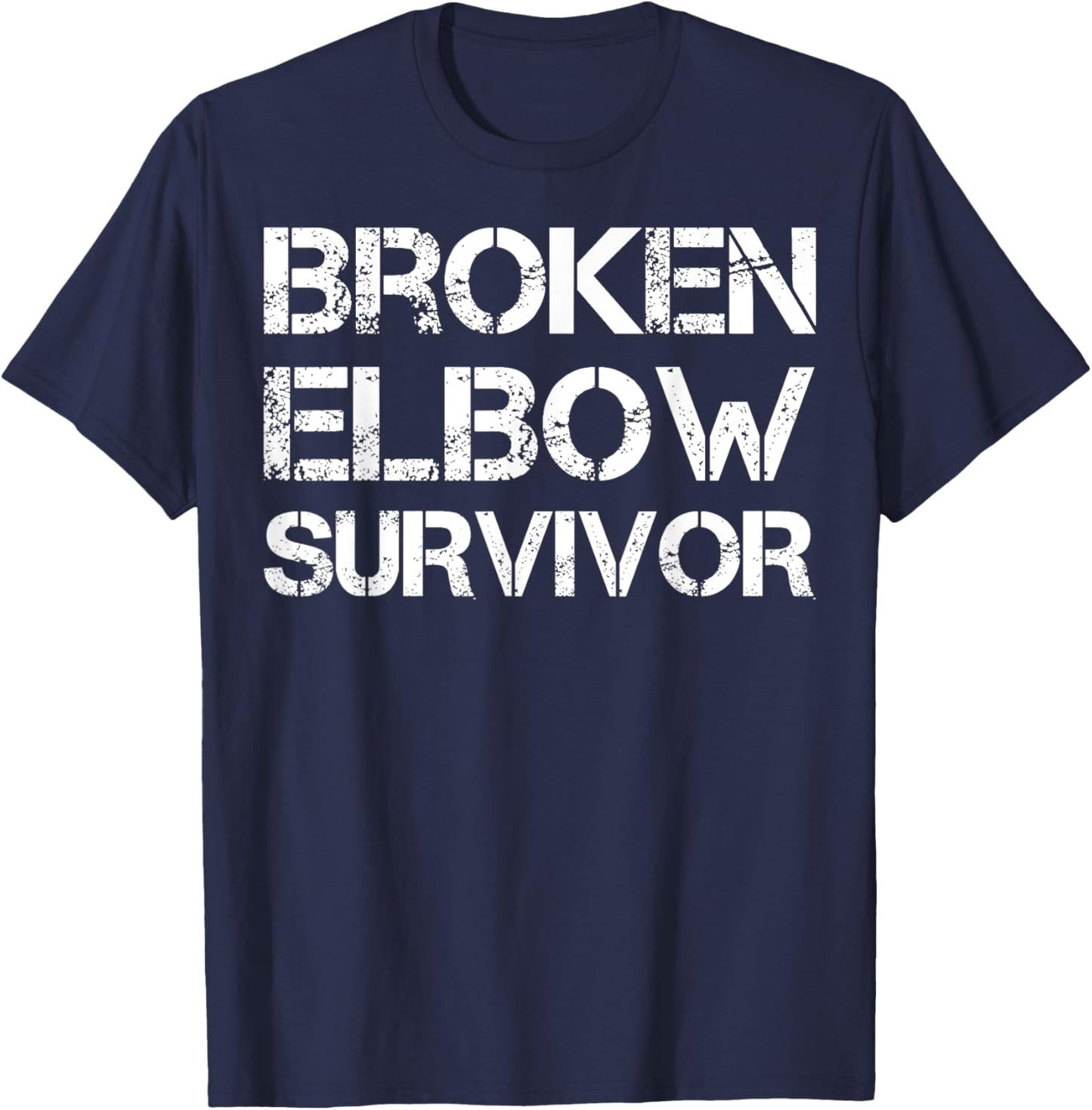 Broken Elbow Survivor T-Shirt - T-Shirt | Navy