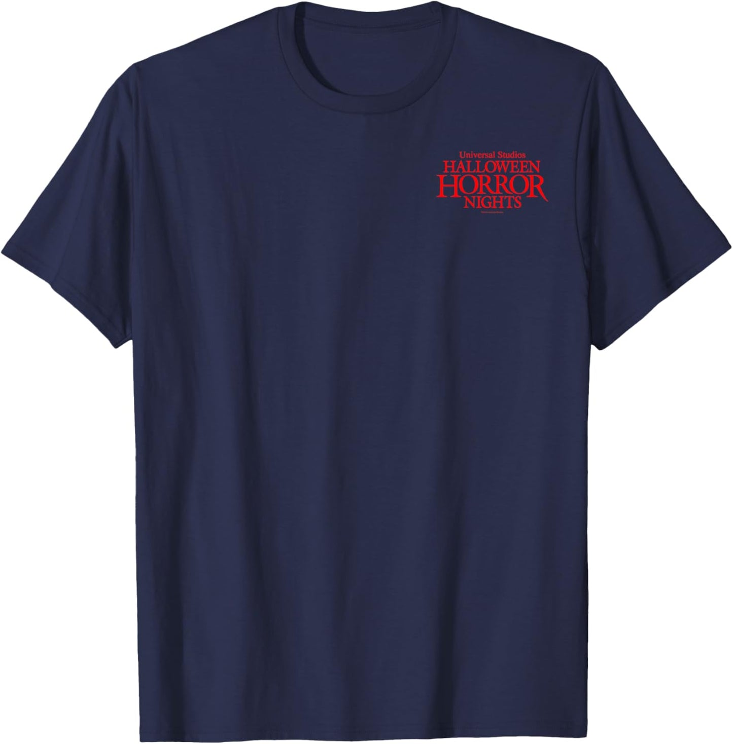 Halloween Horror Nights Florida Marquee Front & Back T-Shirt - T-Shirt | Navy