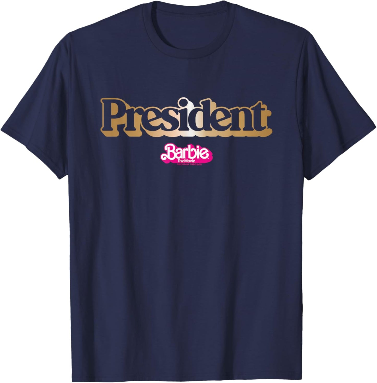 Barbie The Movie - President T-Shirt - T-Shirt | Navy