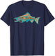 Native American Salmon Tlingit Indian Fisherman Fish Men T-Shirt - T-Shirt | Navy