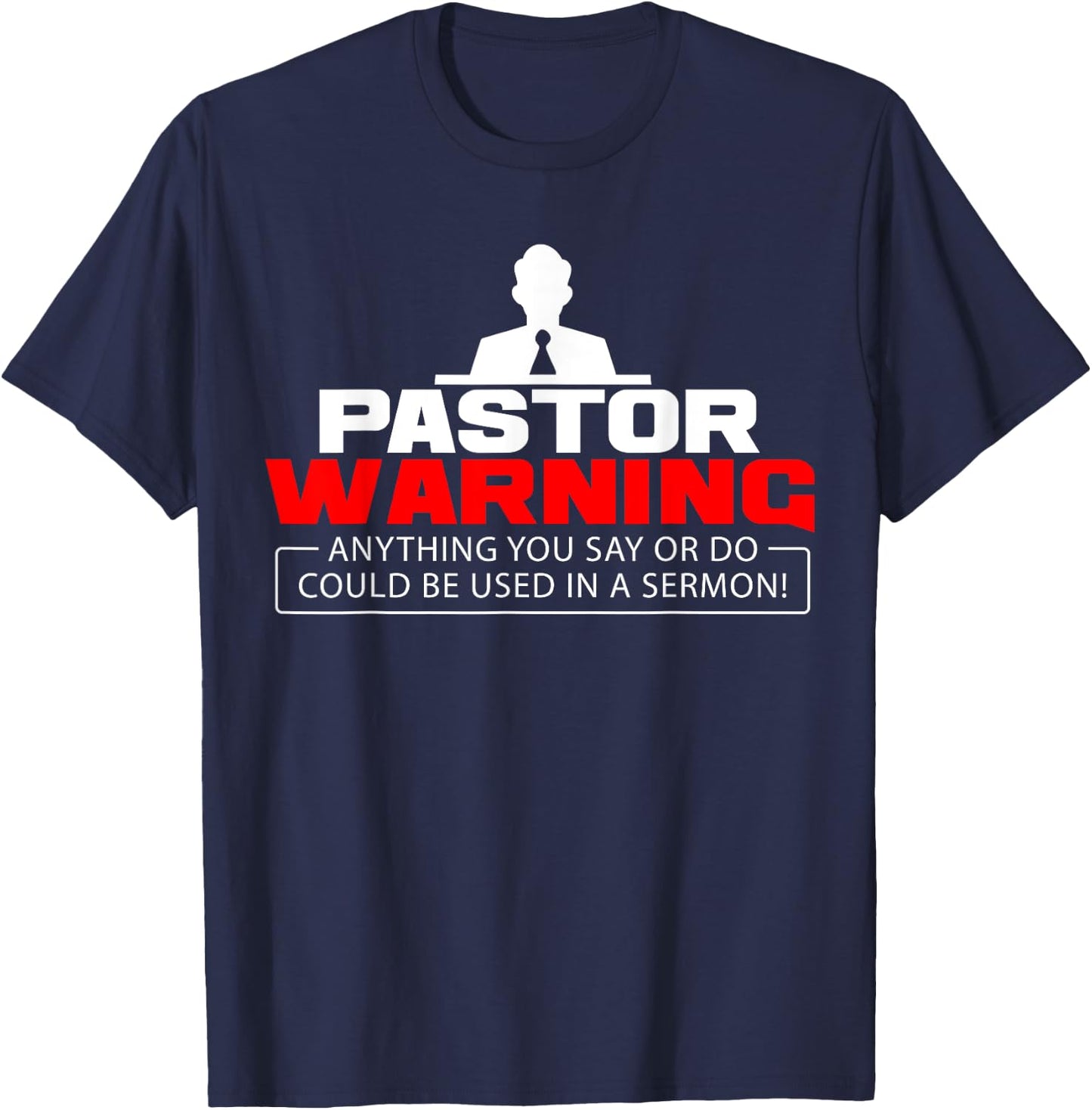 Funny Pastor Christian Jesus Believer Appreciation Men Gift T-Shirt - T-Shirt | Navy