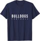 Bulldog-Inspired Football Design T-Shirt - T-Shirt | Navy