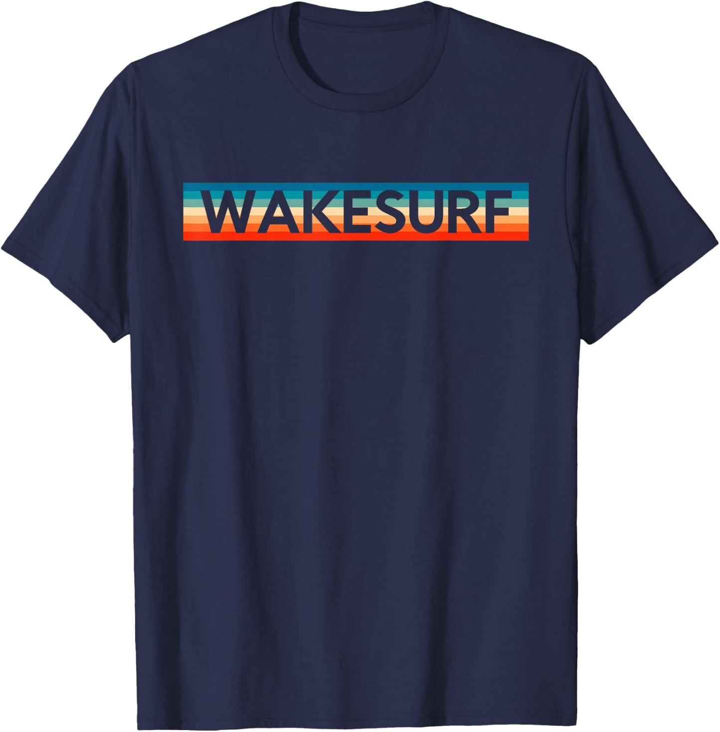 Retro Wakesurf Wakeboard Wakeboarding Surfing Wakeboarder T-Shirt - T-Shirt | Navy