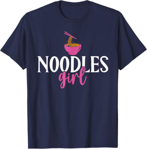 Noodles Girl T-Shirt - T-Shirt | Navy