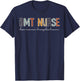 Retro BMT Nurse Bone Marrow Transplant Registered RN Nursing T-Shirt - T-Shirt | Navy