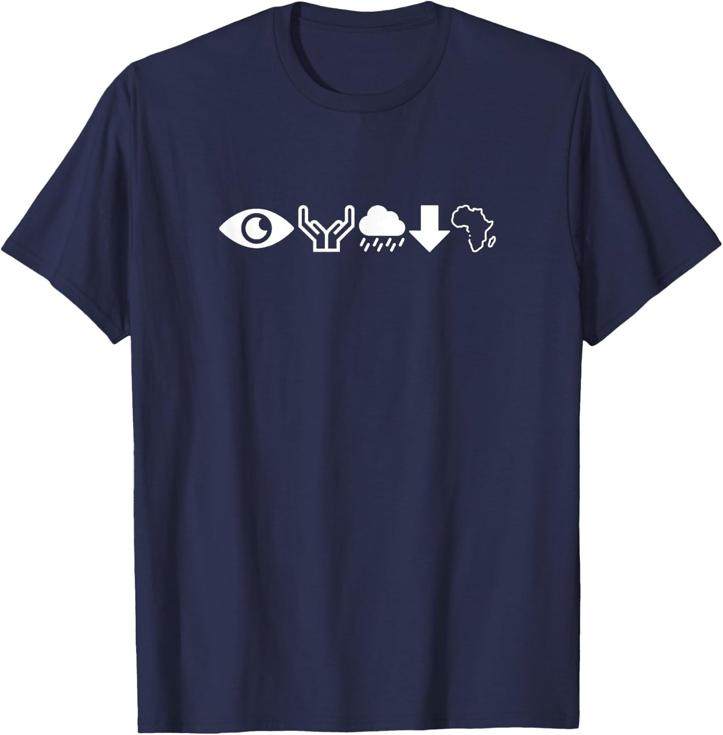 I Bless The Rain Down In Africa African T-Shirt - T-Shirt | Navy