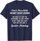 Don't Mess With Cranky Short Women We Have To Hop On Counter T-Shirt - T-Shirt | Navy