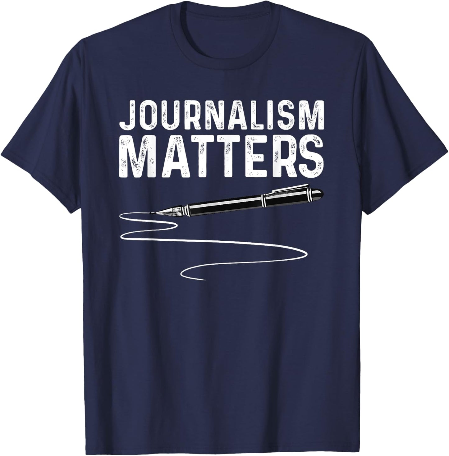 Journalist Design Women Journalism Lover Journalist T-Shirt - T-Shirt | Navy