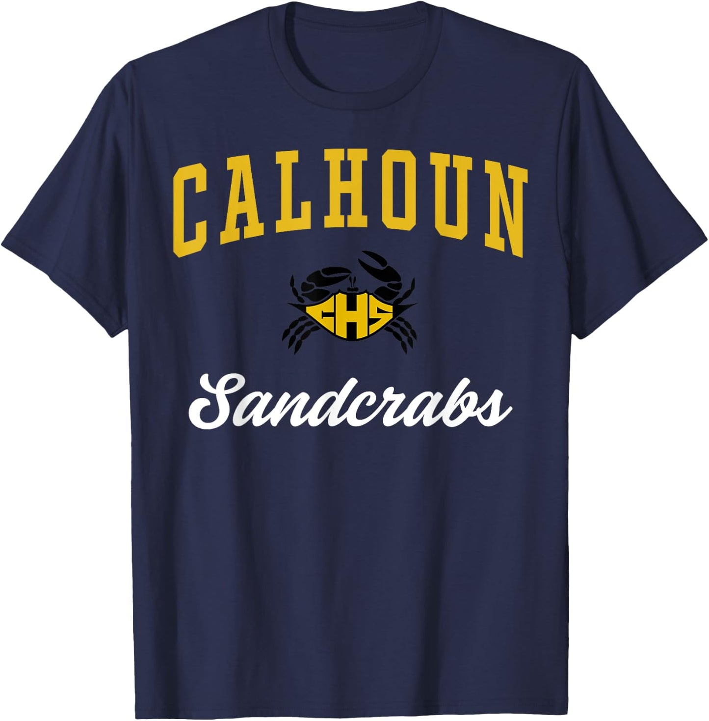 Calhoun High School Sandcrabs C3 T-Shirt - T-Shirt | Navy