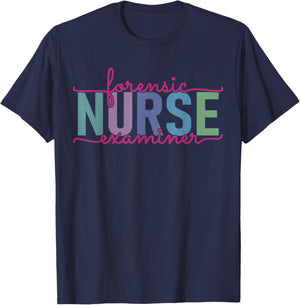 Forensic Nurse Examiner Medical Investigator Nursing T-Shirt - T-Shirt | Navy