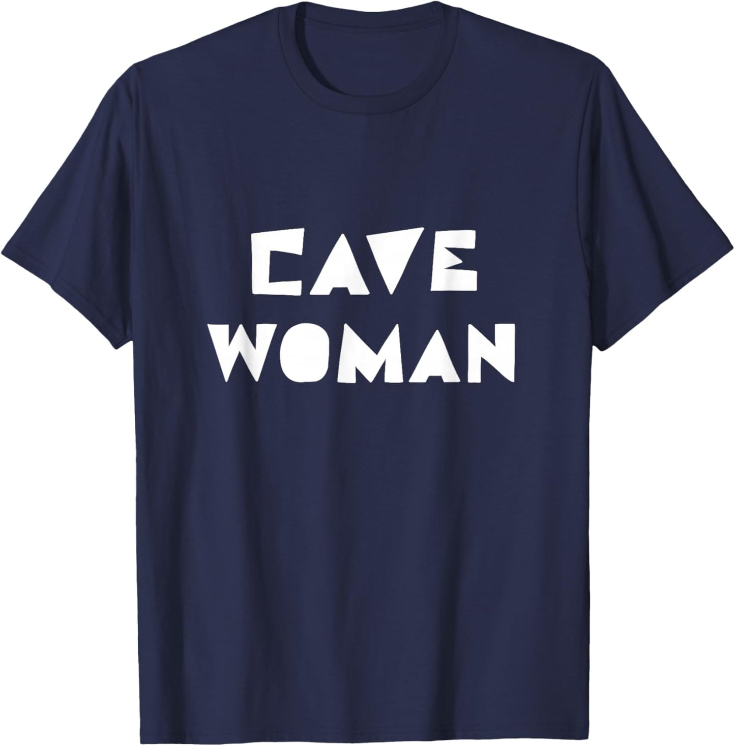 Cavewoman Funny Halloween Costume Cave Rescue Girls Women T-Shirt - T-Shirt | Navy