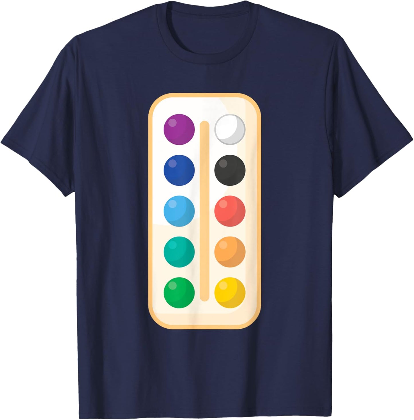 Paint Palette ArtSet Halloween Costume for Teachers Students Women Kids T-Shirt - T-Shirt | Navy