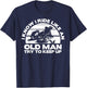 Old Man Bike | Funny Dirtbike Motocross design design T-Shirt - T-Shirt | Navy