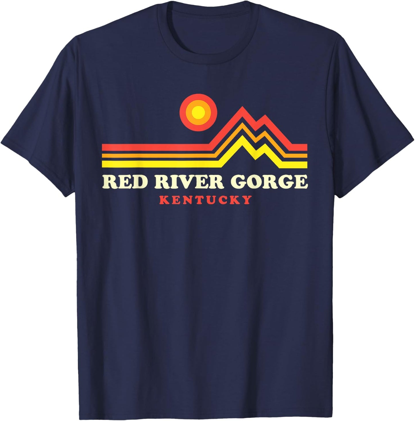 Red River Gorge Kentucky Daniel Boone National Forest T-Shirt - T-Shirt | Navy