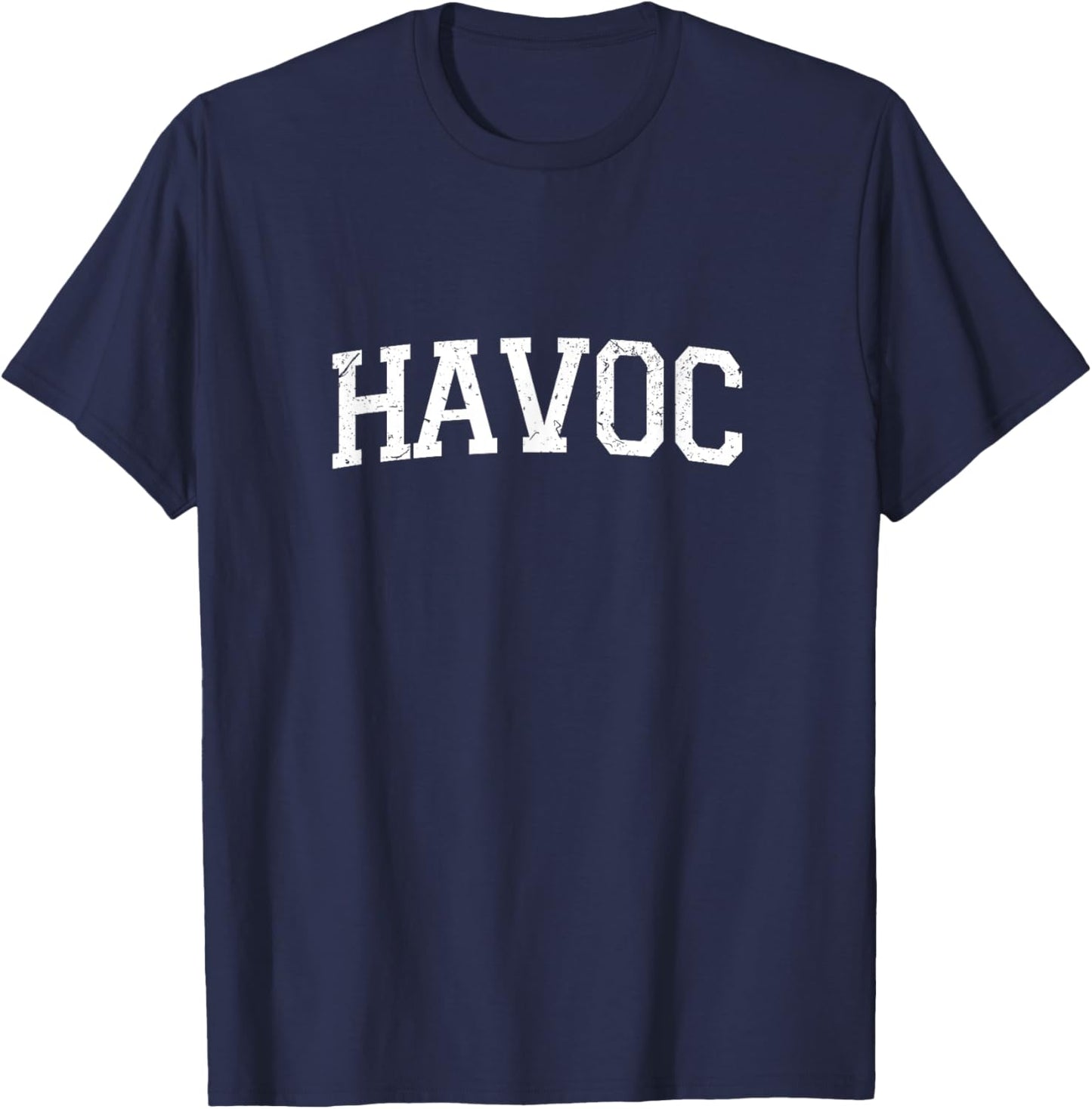 Vintage Personalised Name Classic Havoc T-Shirt - T-Shirt | Navy