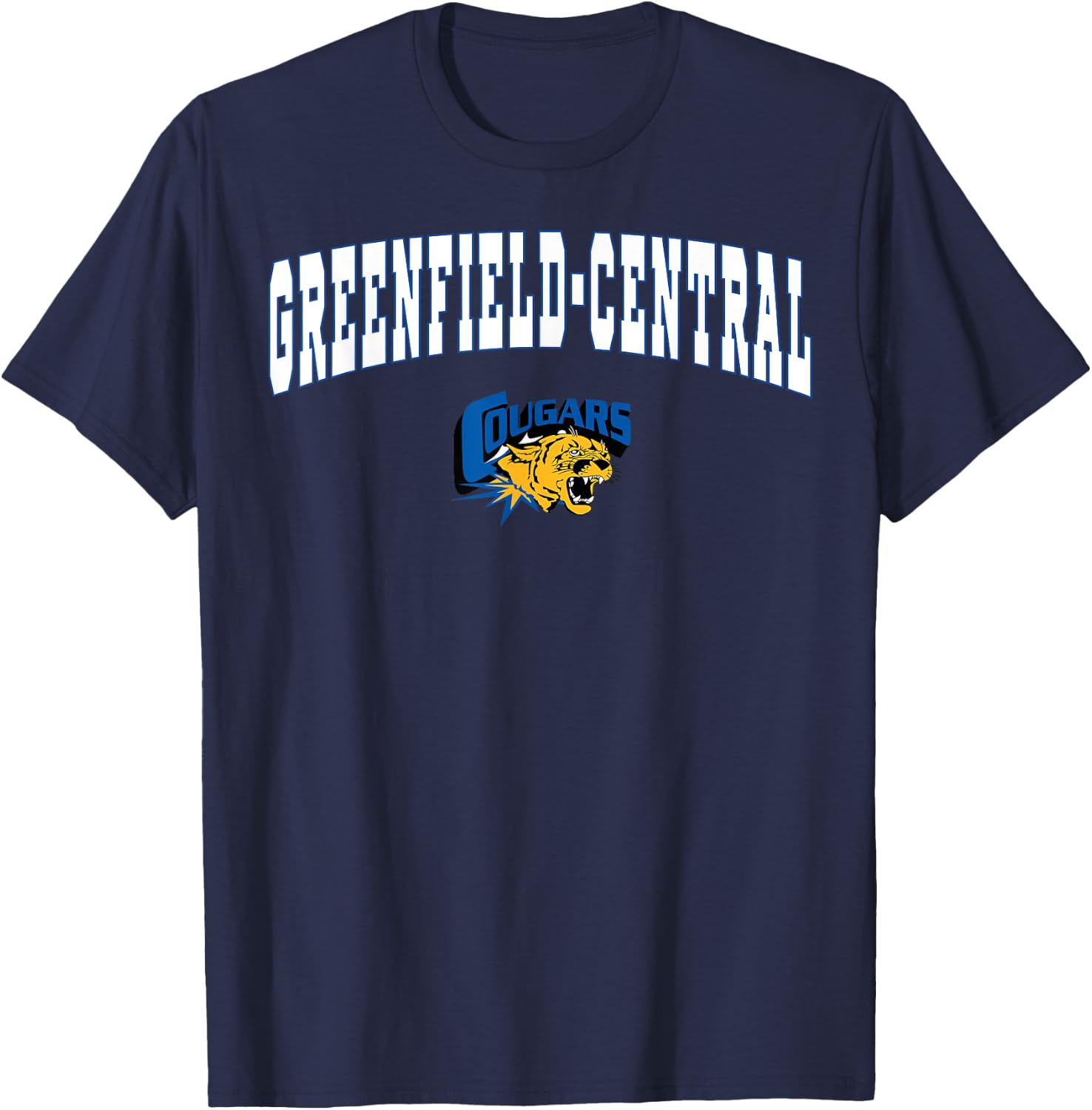 Greenfield-Central High School Cougars C2 T-Shirt - T-Shirt | Navy