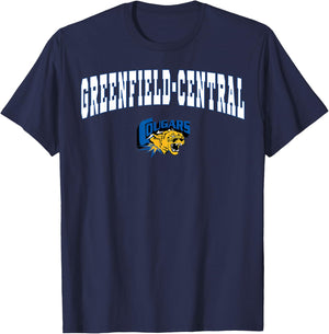 Greenfield-Central High School Cougars C2 T-Shirt - T-Shirt | Navy