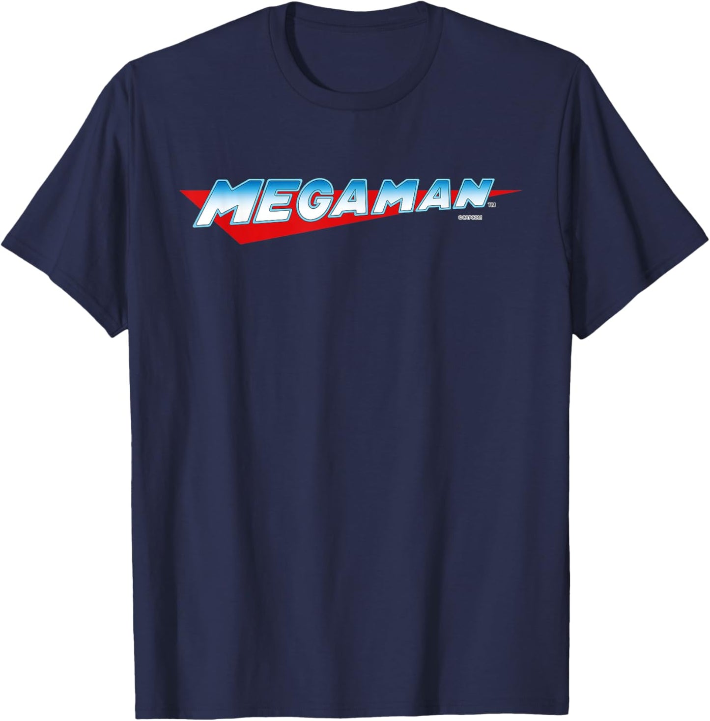 MEGA MAN Logo T-Shirt - T-Shirt | Navy