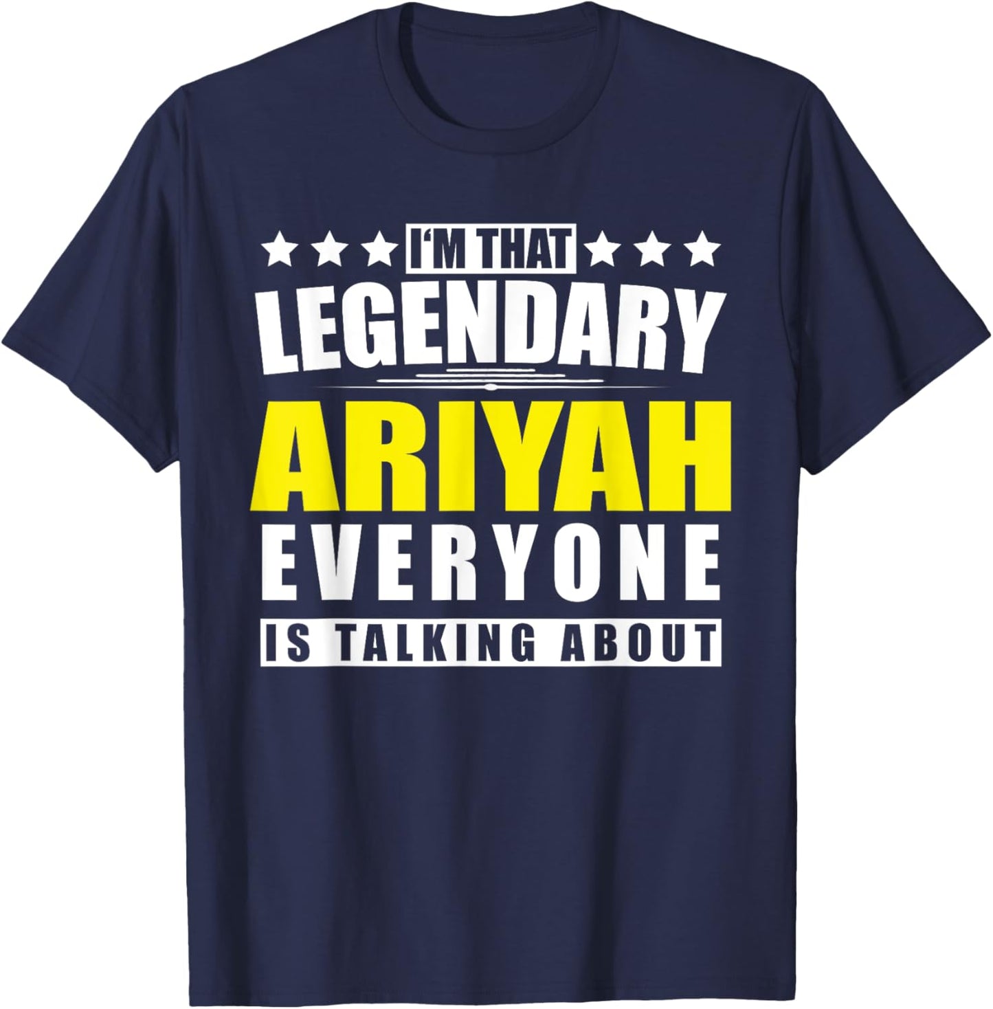 Name Ariyah First Name Gifts - Funny Personalized Gift T-Shirt - T-Shirt | Navy
