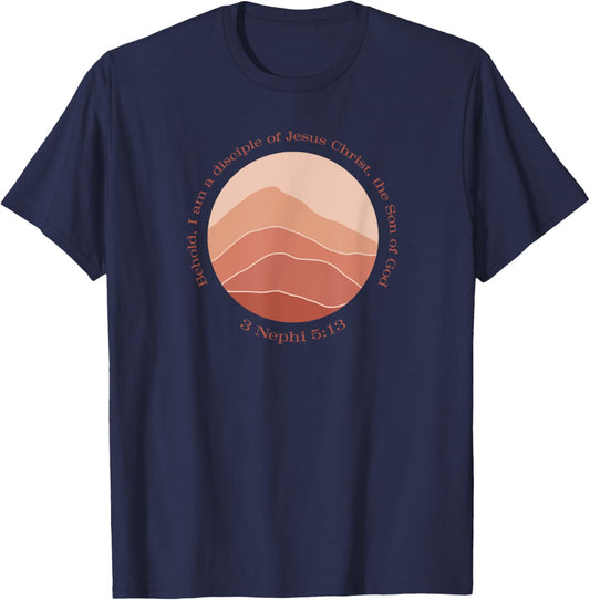2024 LDS Youth Theme 3 Nephi 5:13 A Disciple of Jesus Chri T-Shirt - T-Shirt | Navy