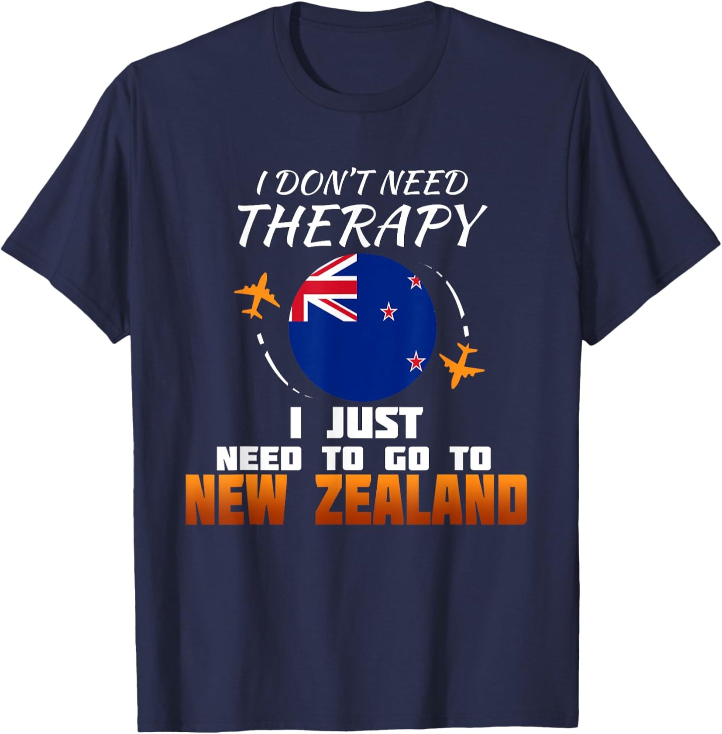 New Zealand Flag I Vacation I Funny New Zealand T-Shirt - T-Shirt | Navy