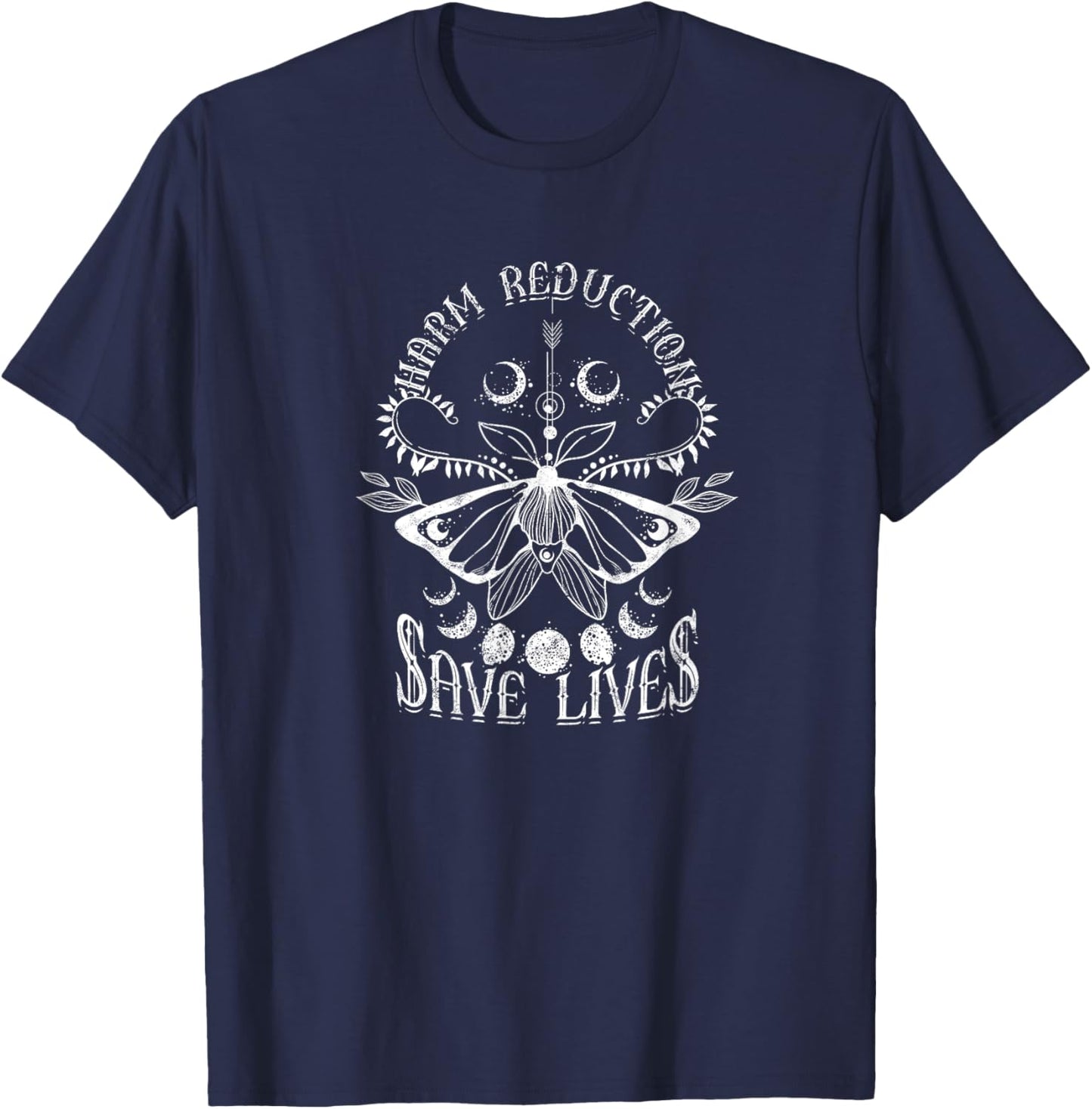 Harm Reduction Save Lives - Health T-Shirt - T-Shirt | Navy
