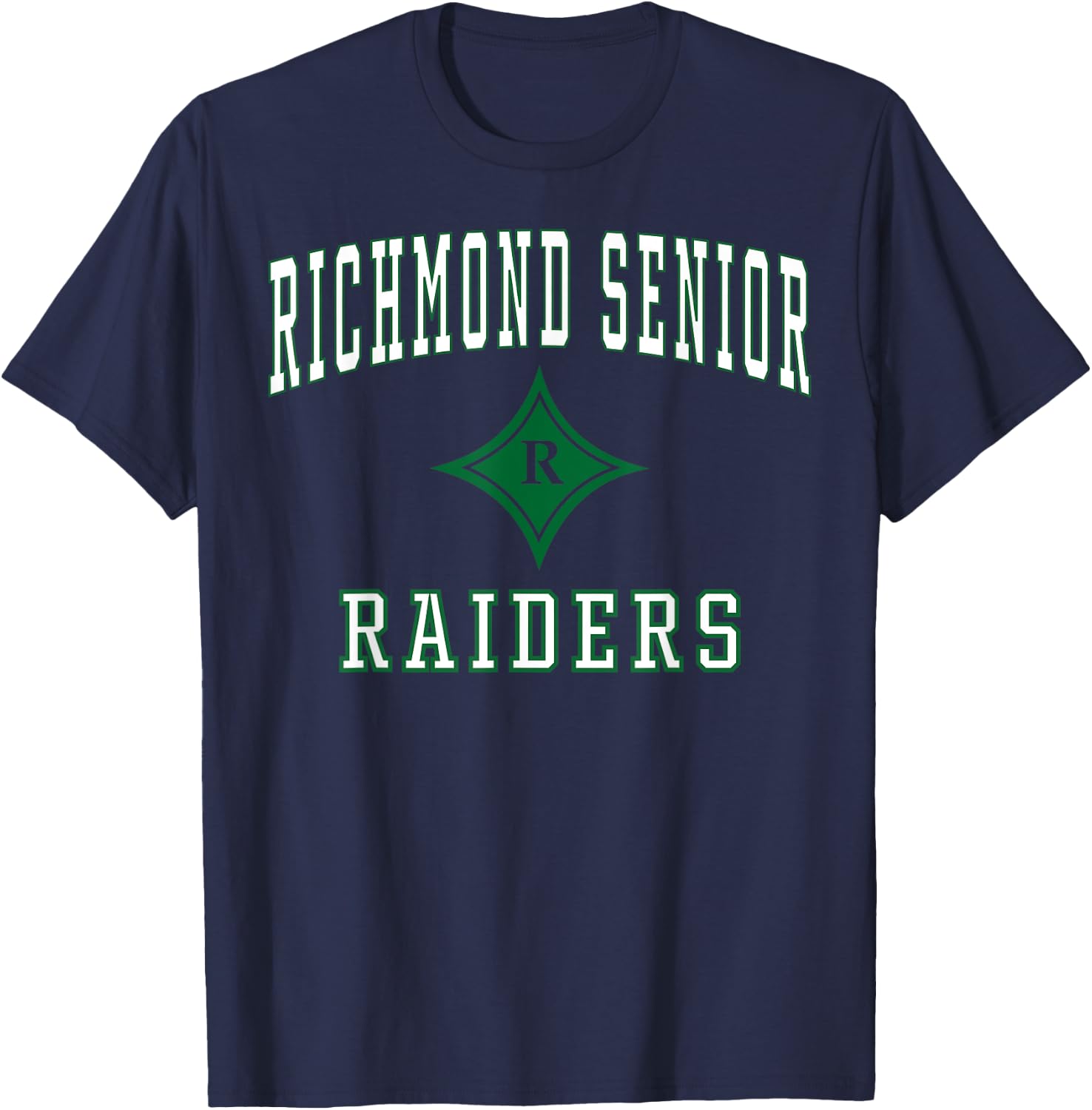 Richmond Senior High School Raiders C1 T-Shirt - T-Shirt | Navy
