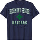Richmond Senior High School Raiders C1 T-Shirt - T-Shirt | Navy